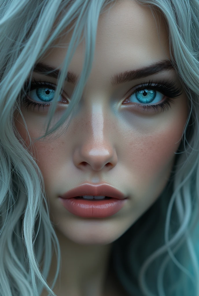16 year old Charly Jordan, ultra-detailed face, ultra detailed blue eyes, long platinum blonde hair, legs, (((masterpiece)))