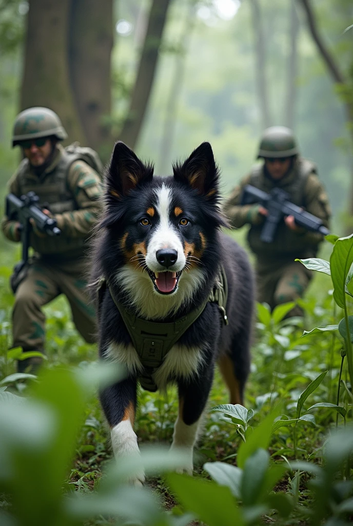 Homem,German Shepherd Dog,paisagem floresta,tanques de guerra.
