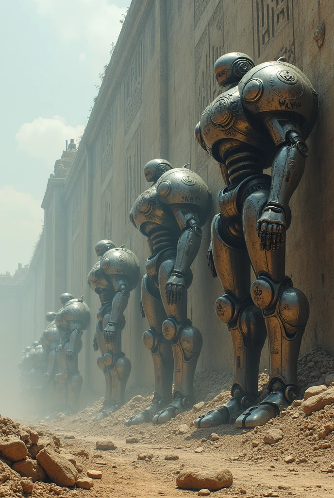 a funny scene, many cartoon robots fight, concept art by Beksinski, giger, baroque