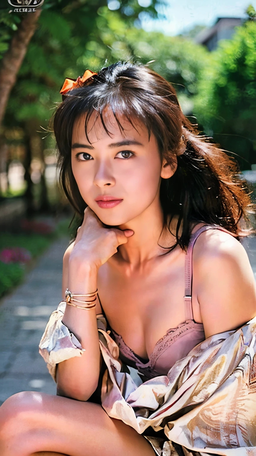 (((Breasts so big that they almost burst:1.5)))、(highest quality、Tabletop、8k、Best image quality、Award-winning works)、One beautiful woman、(20-year-old:1.5)、(alone:1.1)、Perfect beautiful composition、(Exactly:1.1)、Upper Body、(Accentuate your body lines:1.1)、(Very short hair:1.1)、Slender body、(Smaller bikini:1.2)、Please look at me、(Blurred Background:1.1)、(Highly blurred and precise city park background:1.1)、Standing Elegantly、Droopy eyes、Natural Makeup、Ultra-high definition beauty face、Ultra HD Hair、(Ultra High Resolution Perfect Eyes:1.1)、(Ultra high resolution shiny white skin:1.1)、Ultra-high quality glossy lips、(Accurate anatomy:1.1)、(very bright and vivid:1.2)
