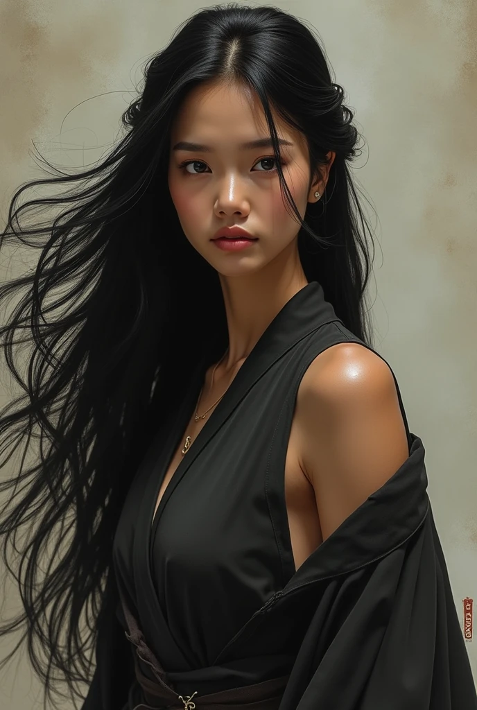 night scene, dark, a stunning photo with beautiful saturation by Myanmar longhair model 25 years old, (mature:1.3), best quality, sultry, seductive, wet huge breasts, waist long hair, girl with super long hair, extremely long hair, extra long hair, very long hair, long hairs, very long black hair, very long flowing hair, long hair, pretty long hair, south east asian with long, long hair!!!!