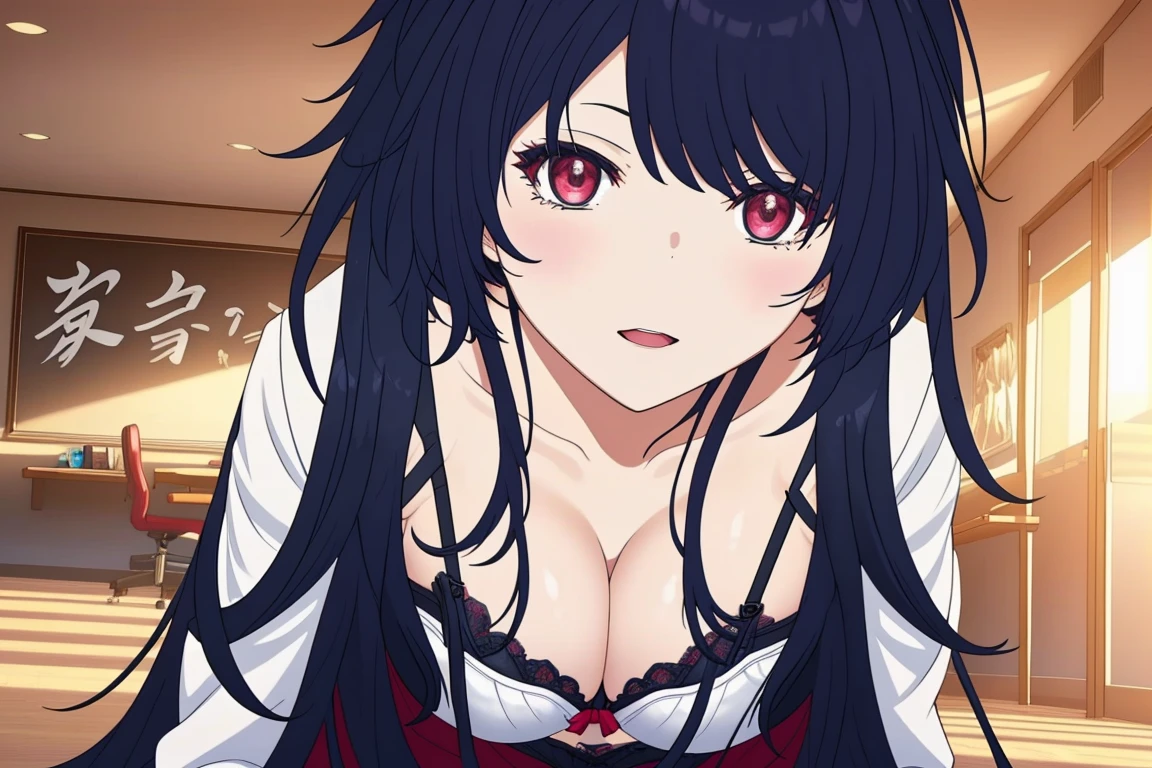 8k high resolution, detailded face, detailed bpdy, perfect body,1girl,
BREAK ren kisaragi, natural makeup,
large breasts, floox style, rating_explicit, floox style, high resolution,,, expressiveh,, perfect anatomy, masterpiece, solo, naughty face, big tits, detailed eyes, indoors, (lying on side:1.2), close-up,  breasts focus,breasts_out, (bra:1.2)