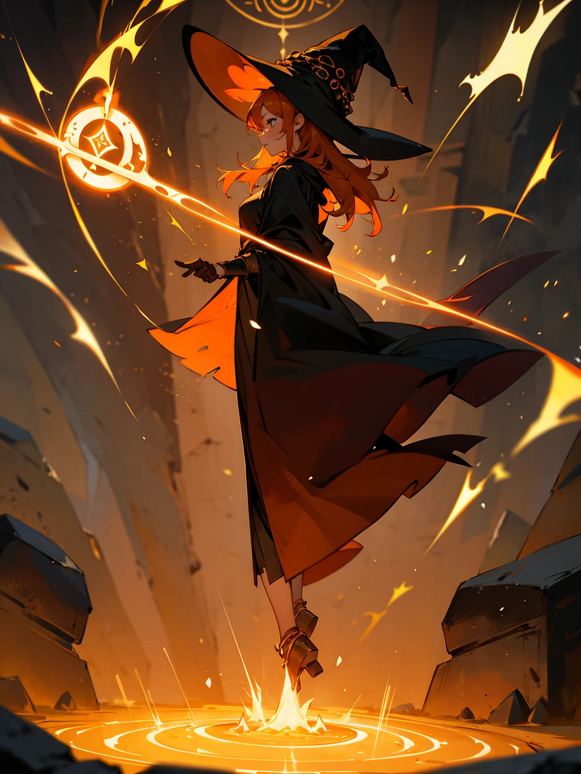 A cute hot elf girl fire mage, dramatic explosions of fire magic, mage hat, smirky expression, battle stance, dark robe, mage staff, detailed face, beautiful detailed eyes, beautiful detailed lips, extremely detailed hands, extremely detailed eyes and face, long eyelashes, intricate details, masterpiece, 8k, ultra-detailed, photorealistic, concept art, vibrant colors, dramatic lighting, dark fantasy