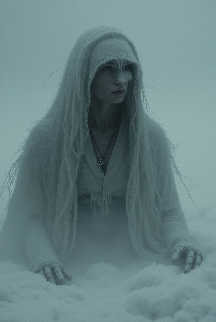 Frozen sans vêtement avec expression facial surprise 