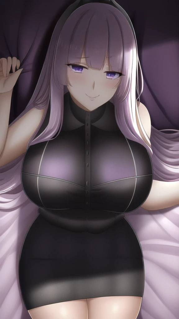 detailed long hair ，light purple ，Wear a black and purple skirt ，Has purple fox ears ，White glass, extra thick frame ，Wears knee-length black silk ，This is a real beautiful 45 year old woman , big boobies , big-ass 