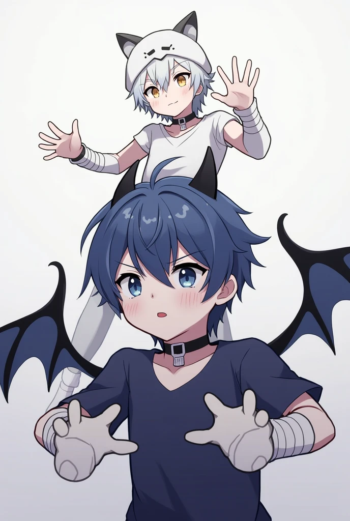 ((Sex,Erect penis,Open your mouth wide,Drooling,Sweaty,bodybuilder)),Six Pack abs,Big muscles,(Huge erect penis:1.8),(Six Pack:1.6),Painful expression,13-year-old boy,Hero Suit,Devilish Wings,Possessed by a demon with an evil expression,Megaman.exe Hiro Hamada in his suits,Satanism,Japanese anime style,