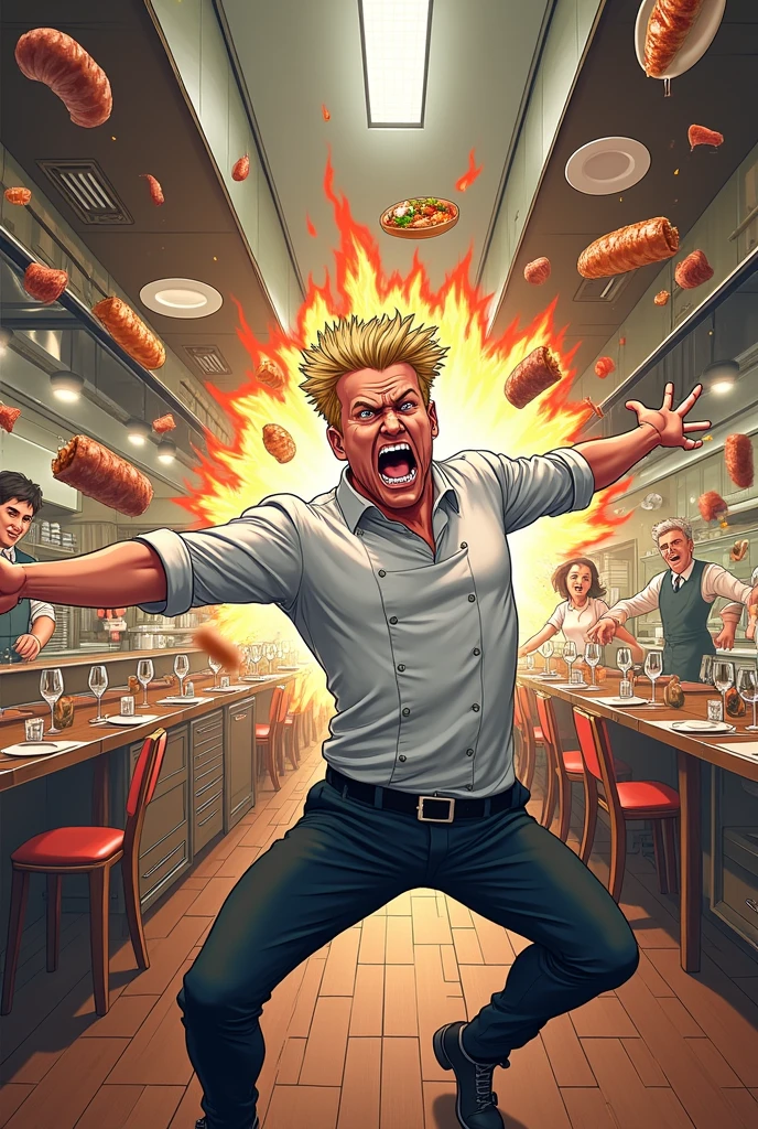 <lora:Explosion Artstyle - Trigger is Explosion Artstyle:1> Explosion Artstyle, closeup portrait photo of will smith eating spaghetti, laughing hysterically inside explosion