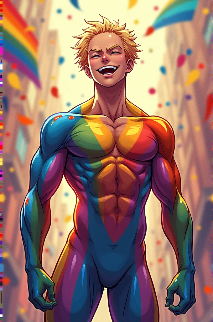 ((full body)), naked sexy muscle man good erected penis and TESTICLES , masterpiece, best quality:1.2, Blacklight Face and Body Paint Neon Fluorescent body art, ((naked)),((nsfw)), blacklight, fantasy flowers background, neon_outlines