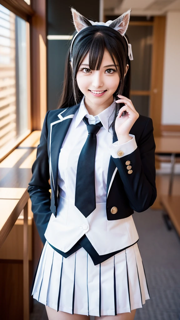 (Squat down and spread your legs wide:1.9、A girl showing off her white panties)、Front low angle:1.5、(White blazer uniform、White and purple pleated skirt)、((highest quality)), (Super detailed), (8k ),Raw color photography, Professional photography, Great face and eyes, Skinny、Model Style、Outdoor、Natural light:1.4、((Focus on panties))、(Light shines on panties)、Blonde Hair、Mesh Color、Small breasts:1.3、Earrings、Hands on cheeks、Thin thighs、smile、