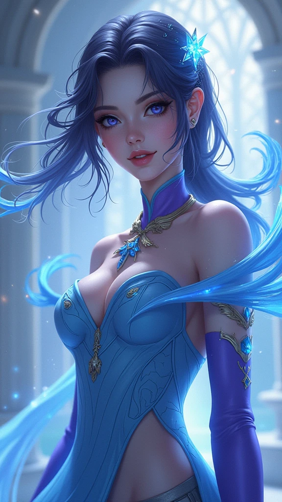 Spirit behind a woman