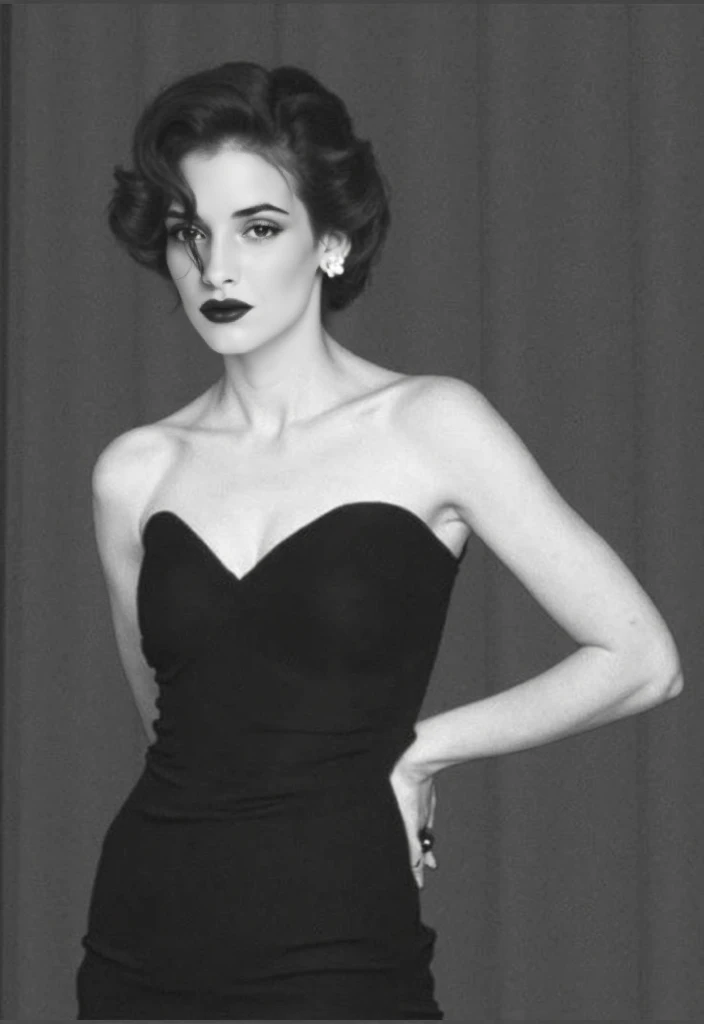 Audrey Hepburn showing her butt dressed in sexy tight clothes and smiling