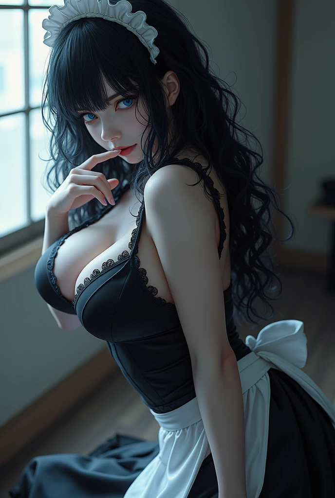 Masterpiece, ultra detail, high quality, 8k cg, large breasts, karindef, night, blush, smile, bright eyes, standing,
