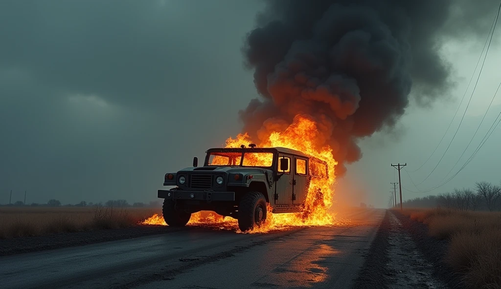 a burning building, building on fire