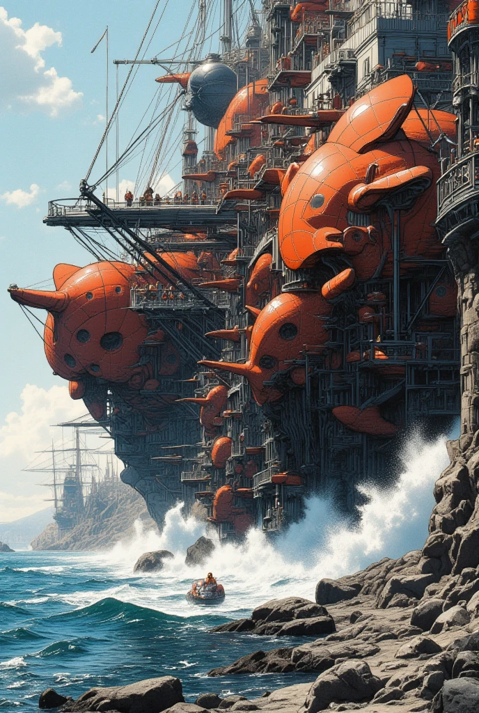 Paintings by Moebius Jean Giraud, A big ship