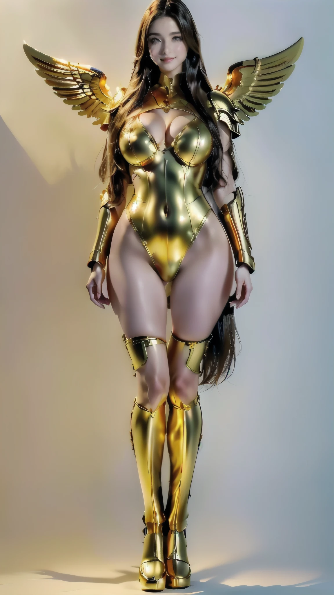 a close up of a woman in a gold costume with wings, knights of zodiac girl, elegant gold body, sleek gold armor, golden goddess athena, the sailor galaxia. beautiful, venus godness athena, wearing witchblade armor, light gold armor, shiny golden bikini, angelic golden armor, gold body, golden armor, portrait knights of zodiac girl, body golden armor, 

Big buttocks　White female　White underwear bite　White Lace Bra　Hips 1900cm　Super beautiful　Super beauty　de pele branca　japanes　Beautiful face　two people　Side by side　All white skin　Big buttocks　Ten times bigger buttocks　Butt sticking out pose　Ass super big　Huge ass　Both of them have white skin　The buttocks are beautiful and super big　Super Huge Ass　Both of them are super fair-skinned　Big big ass　Super Big Hips　Beautiful big ass　Her face is beautiful and cute　a smile　I'm smiling　Ultra Big Hips　Plump buttocks　Background White　Beautiful background　Super big ass　Two people side by side　big ass beauty　Butt whip whip, 
([long hair hair]:1.8), (full body:1.8), (upper body up:0.3), (hyper realistic:1.4), (realistic:1.3), (best quality real texture skin),
Detailed eyes, detailed face, PERSEPHONE, (SFW:1.5)
Hyperrealistic, huge saggy breasts,

