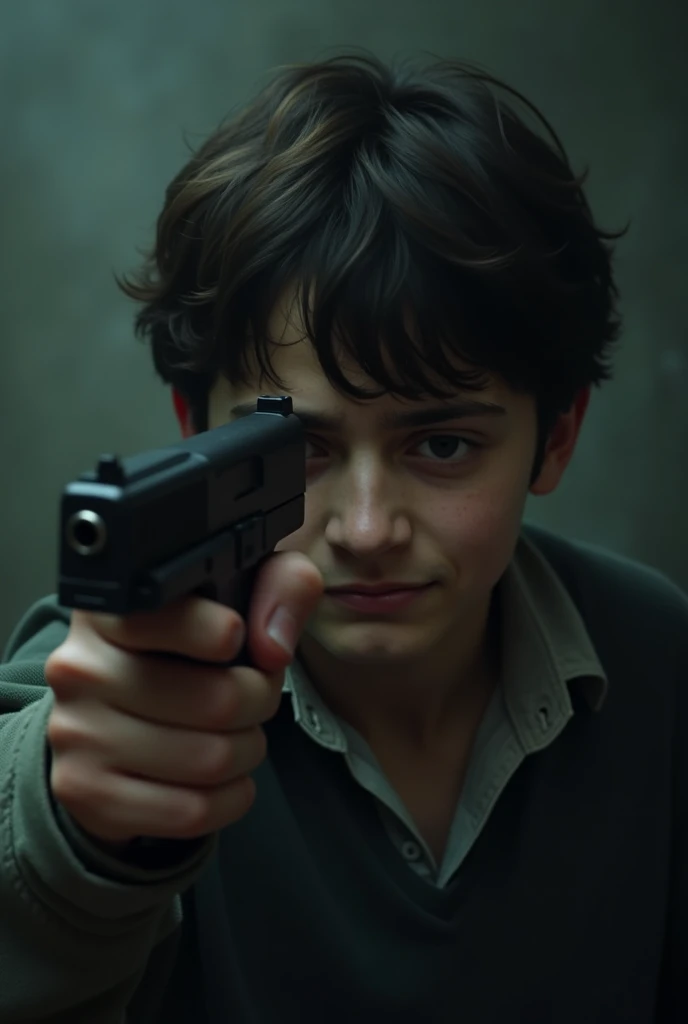 Creat boy who use gun in public place