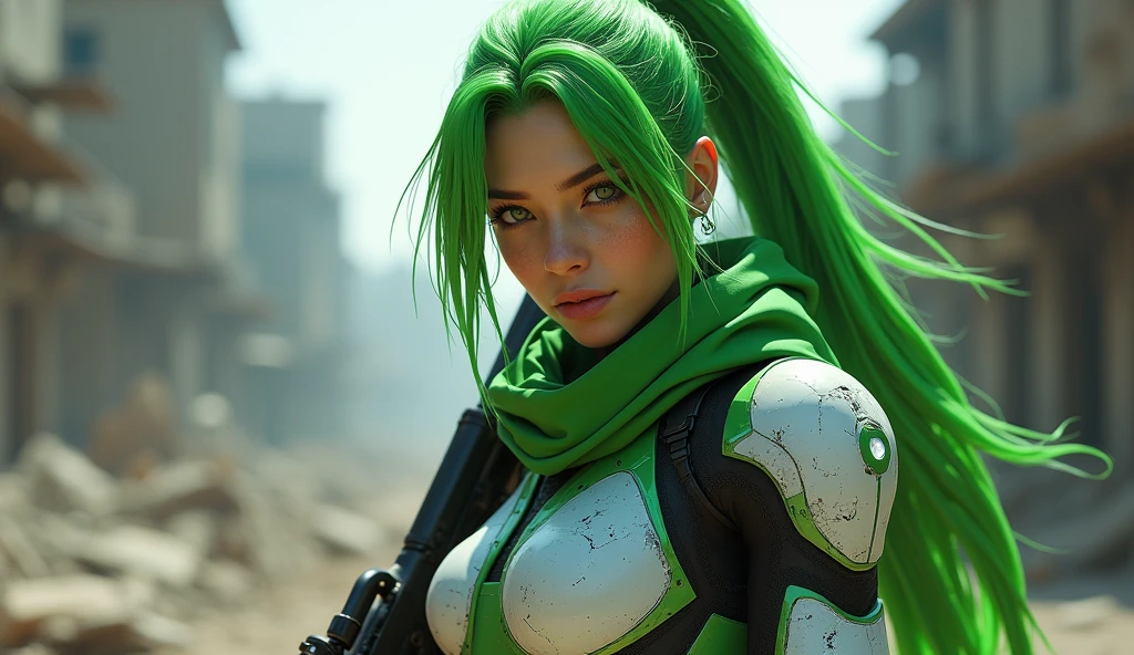 REALISTIC ANIME STYLE, JAPANESE ANIME, REAL ANIME, RAGE UNLEASHED, ANGRY, african american old man, white long beard cyborg soldier CAMERA LENSE HELM, ZOOM LENS GUN, GREEN HAMMER, GREEN CURLY SHORT HAIR, REFLECTIVE LENS EYES, heavy mecha armor, cybernetic, cyberpunk SPY, on planet venus, wasteland, apocalypse, barren venus planet, cinematic, volume lighting, PURPLE SMOKE EXPLOSION