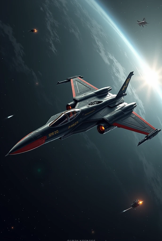 fighter jet, airplane, aircraft, no humans, flying, skyscrapers, military, space, earth, orbit, stars