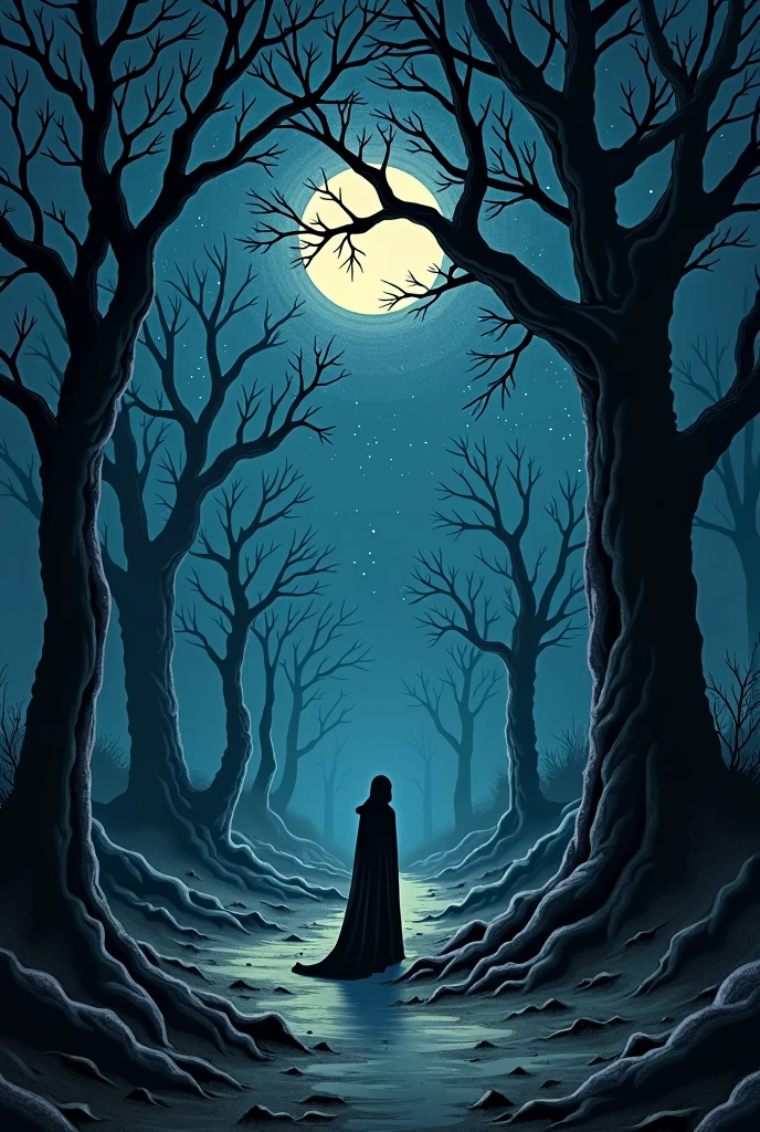 (the darkest longest night of the year), (style of Ralph Blakelock ...