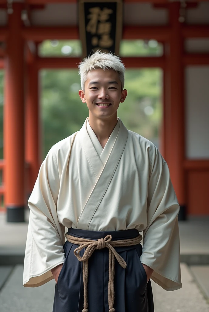 (Photorealistic: 1.2, Best Quality, 8k), (Male: 1.3, 20 years old, Soji Okita, wearing only an open Yukata with nothing underneath, nude, penis, dynamic poses), various poses, Actor, asian male, Fine Skin, (Film Lighting), light skin, Soft Light, Double Eyelids, (Seductive and sexy), in japanese courtyard, high detail, detailed face, detailed hands, detailed background, detailed eyes,
