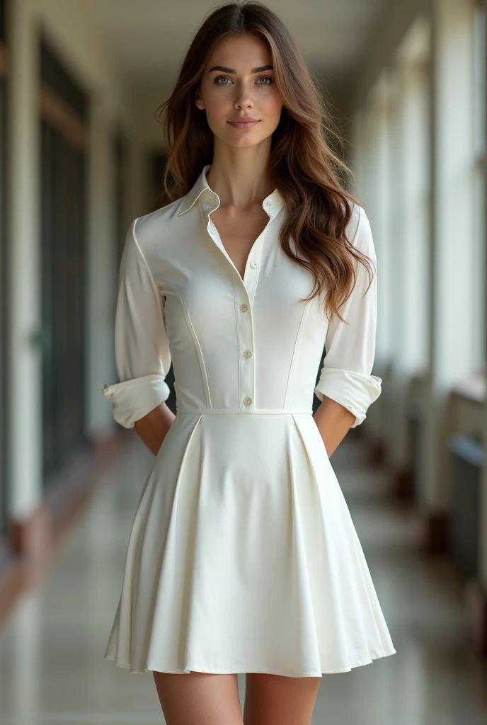 Design for ladies, channel style, which can be used to go to work or go out to party, but also for doing sports, Taking up the tennis uniform a bit

