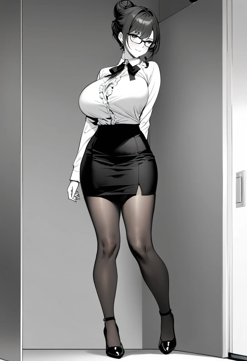 (masterpiece, Highest quality:1.2), One Girl, alone, whole body, Big Breasts,, Brown Hair,Big Breasts, Brown eyes, Mature Woman, ((Character design sheet)),((rough sketch)), blush, whole body, Brown Hair, lipstick, ,(Gymnastics leotard,キラキラ輝く装飾が施されたLong sleeve leotard,expensive_Leg leotard,athletic leotard,tight-fitting leotard,Rainbow gradient leotard,Long sleeve leotard),thin, Beautiful thighs,Wet,pubic hair, zettai ryouiki, Exposing your thighs, White skin, (Black garter stockings), ((Wear black high heels)),.Sexy pose、
