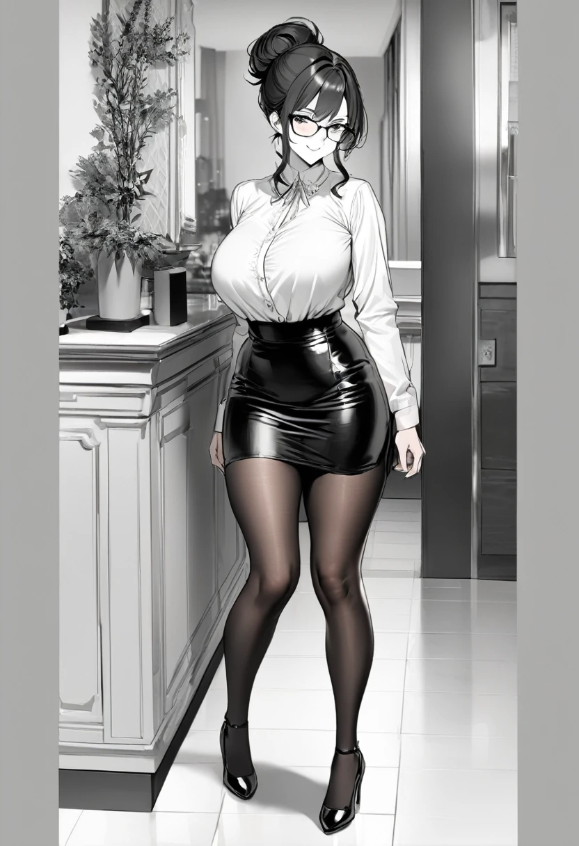 Manga character with stylish outfit, Masturbation ,Naked
