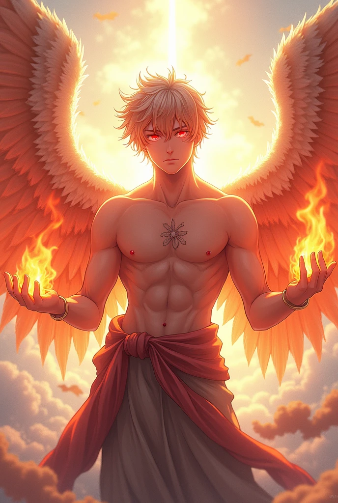 natural colour gothic mythological mystic nightmare cosmic dreamfull fantasy anthropomorphic muscle body angel michael with wings, high quality, extremely intricately, with curious style and mindblowing ideas
