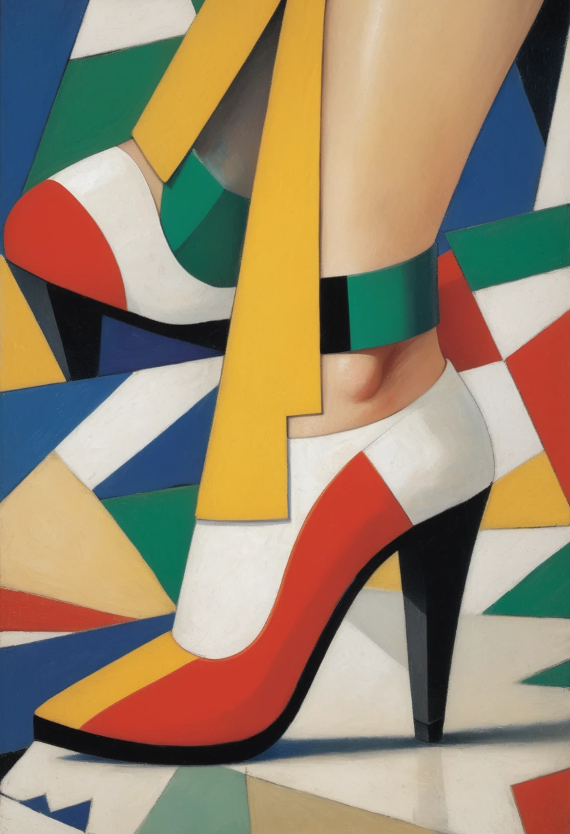 Inge Schuster, Silvia Monge, Lacombe, Picasso, Miro, Kandinsky, Klimt and Loredana Magliocco), wild girl in torn clothes, barefoot, in a surreal pose