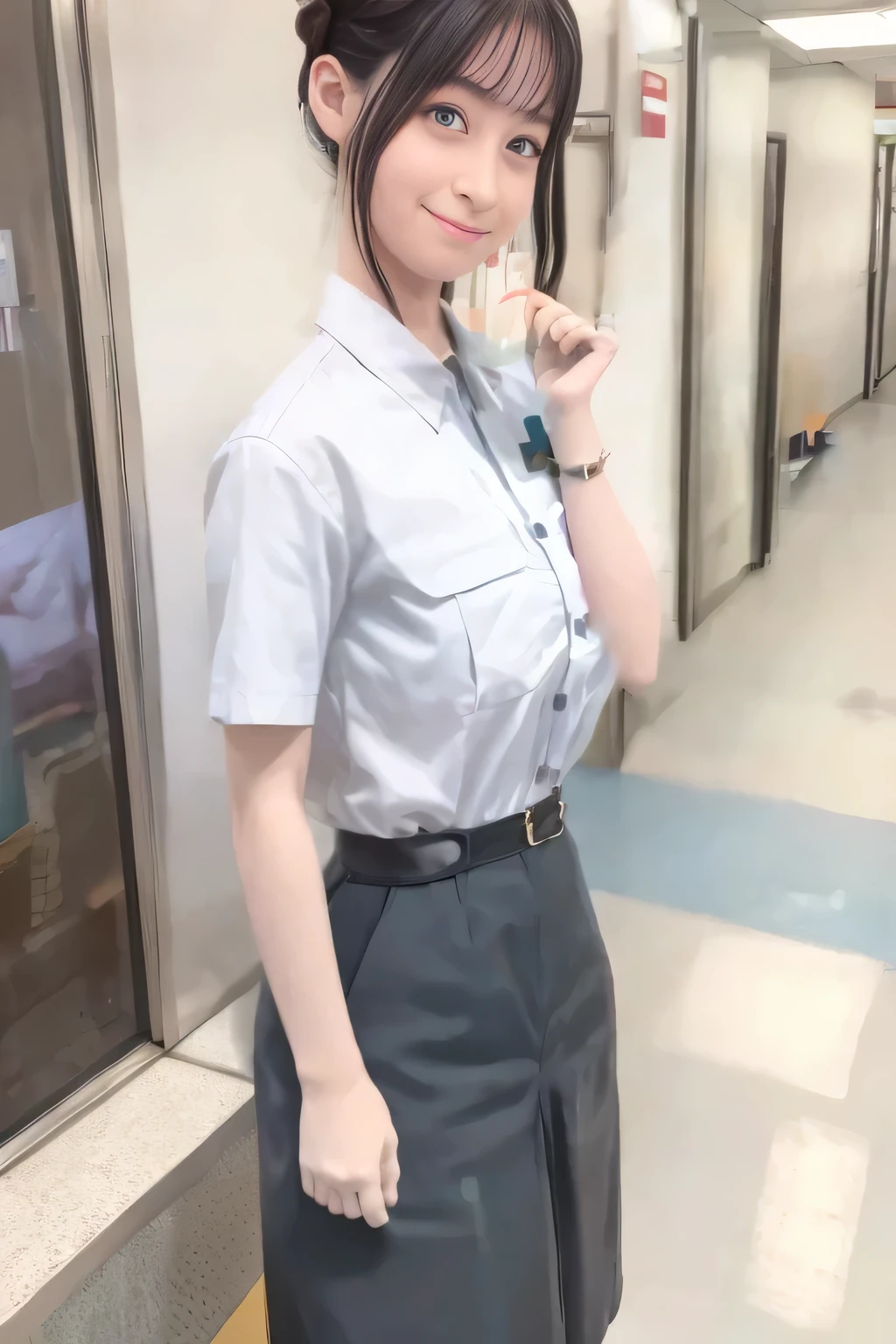 hightquality、masterpiece、ultra res、a beauty girl、cute girl face、police officers、Wearing police officer clothes、full bodyesbian、Famous actresses of Japan、very beautif