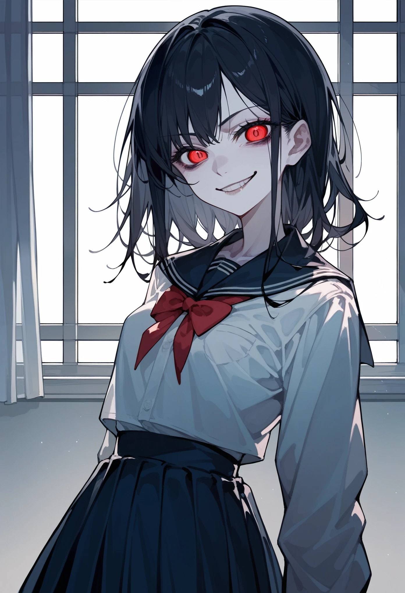official art,anime,tsurugidef, upper body, smile, blush, outdoors, day, simple background,moody lighting, facing viewer,BREAK
blush, closed mouth, hunchback,office, windows, blue sky,wavy mouth, look down,constricted eyes, constricted pupils,,
blunt bangs