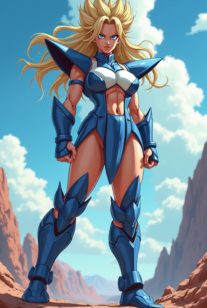 1 girl, beautiful, perfect lighting, muscular, thick thighs, mature woman, milf, navel, abdomen, (masterpiece, high quality: 1.1), anime waifu bodybuilder, beautiful face, debatalho face, extremely detailed eyes, knight character, green eyes, perfect body, fit body, looking at the sword, character holding a sword, abdomen, large breasts, muscular, ((hair) long and blonde), sarashi white breast, sarashi, underboob, breasts bandages, arm bandages (insanely detailed, beautiful detailed face, masterpiece, best quality), (looking disgusted), konosuba, character A2, (white and torn bandages on the arms and legs), image taken from above, camera away, image with focus on the sword, high quality, white light clothes, sweat splattering, character on guard with sword, knight's pose, sword with sharp blade with brightness, clear picture, blue background, forest landscape, detailed image without errors, Elf, Konosuba, Nanatsu no taizai