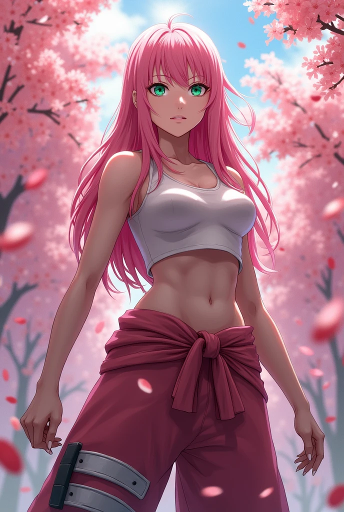 Anime girl with big breasts