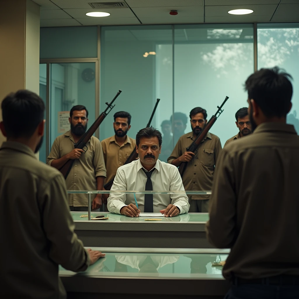 One man in a brown military uniform slowly opens the door, the focus is on the man's back, the man's face is not visible, cinematic, cinematographic, with a beard and glasses