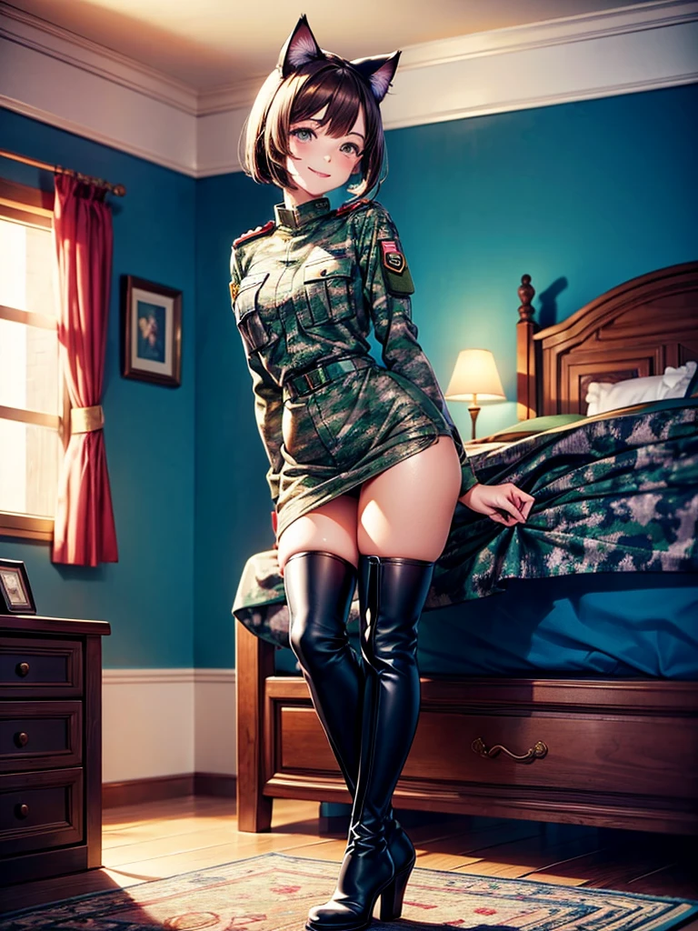 toddler,Wearing the uniform of the Imperial Japanese Army、in the evening、Embarrassed faceをして、A dark-haired girl alone、sit、look at the viewer、Open your legs、Expand the vagina with your fingers、Embarrassed、Wet vagina,Japanese-style room,Wearing the Imperial Japanese Army cap、Seductively、Red-eyed、Keep your sword nearby、Khaki military uniform、Military uniform with a stuffed collar、Imperial Japanese Army officer's rank insignia on shoulder、Red military insignia on collar、Brown leather belt around the torso、Embarrassed face、Take off、Shaved pussy、Leg spread、Raise both legs up、open one's military uniform、Open all previous buttons