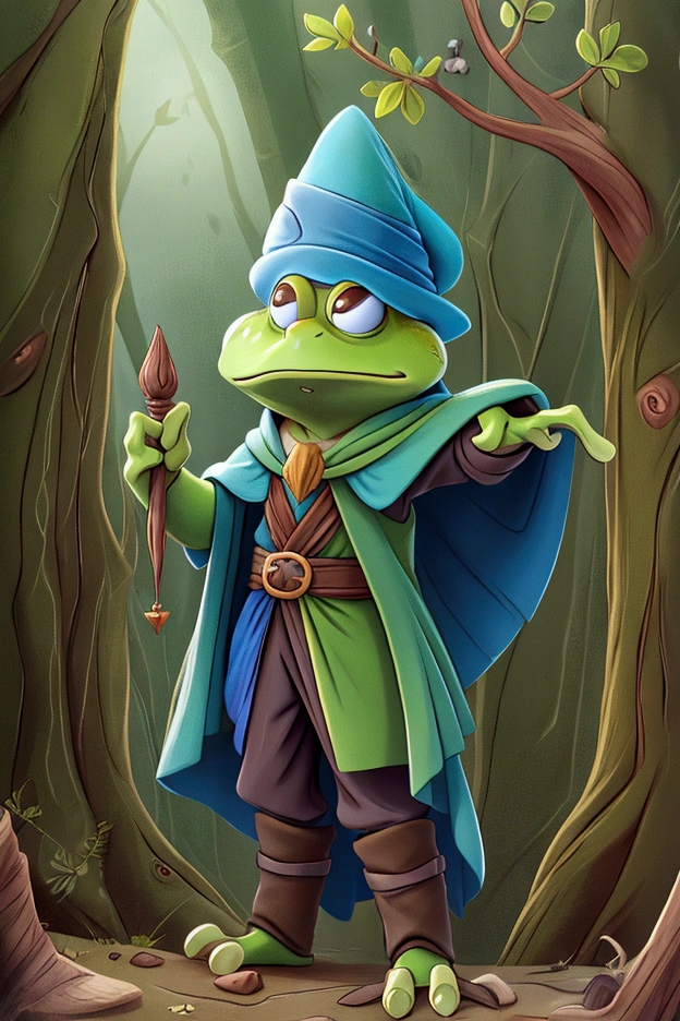 a frog that looks like a wizard from lord of the rings
