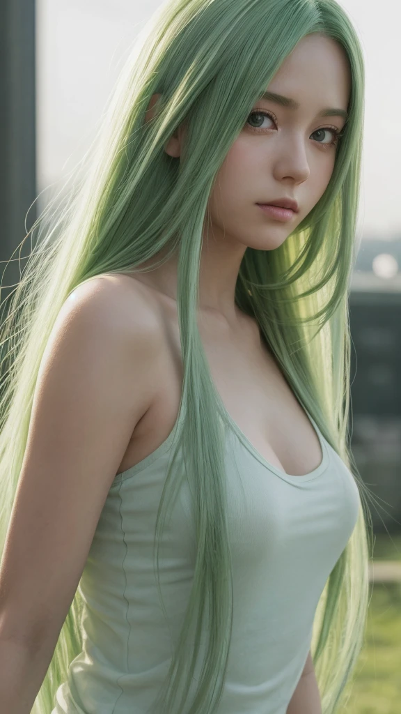 8K, Top Quality, Intricate Details, Ultra Detail, Ultra High Resolution, Masterpiece, close up shot, shot from behind, (Looking back), standing, Slender, Smile, blue hair, (Makeup: 0.4), (Fluffy purple Eyes: 1.21), purple eyes, 1girl, solo, 1 girl, (( full body)), close up shot, ((green hair, bangs, long hair, high ponytail)) , ((tall)), (((fit body))), (((slim face))), sharp face, )), (detailed face), sharp face, small lips, ass up , ,
((naked )), detailed face, detailed breast, , large breast, huge breast, detail ass, Narrow Waist, Skinny, , Muscular, , Pointed Chest, detail ass,large ass , Beautiful girl , Bust Botox, Big, Perfect Body, detail leg, (( dark background)), black background,
