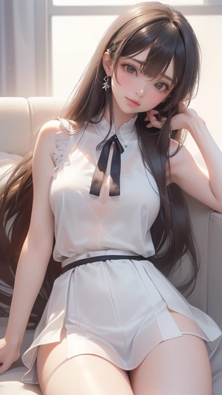 (masterpiece, best quality), (absurdres:1.3), beautiful (illustration:1.4) of cute girl, (small breasts), (ultra detailed, ultra highres, ultra sharp, 8K, 4K:1.2), BREAK (wariza:1.4), looking at viewer, (seductive smile), BREAK (short girl, short body:1.3), detailed face, detailed eyes, slim, long hair, ponytail, straight hair, lips, (high detailed skin, detailed skin texture), BREAK (on bed, bedroom, window, cityscape), <lyco:more_details:0.6>, detailed fingers, bright lighting, sharp focus, bokeh, depth of field, cute clothes, skirt, 1girl, painting, anime