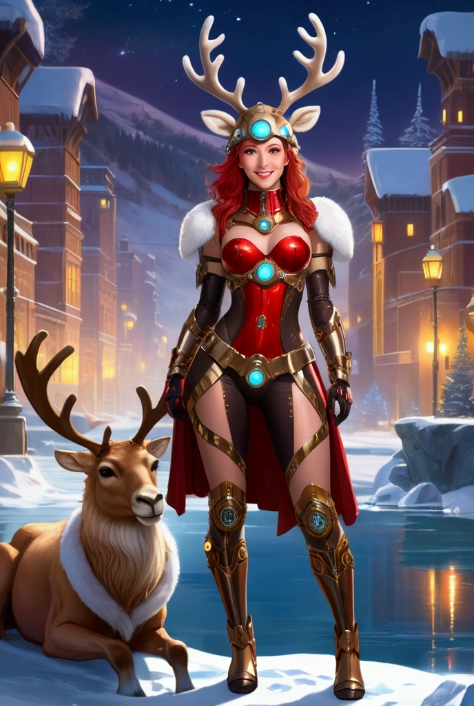 Knight Owl with big boobs in bikini playing video game in mobile for YouTube profile picture