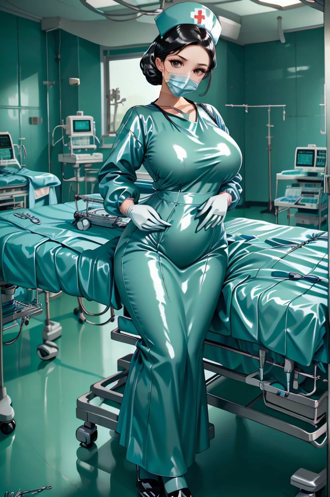 nurse uniform,hospital, latex nurse suit,nurses,busty,elbow gloves,labcoat,black hair woman,red eyes , gigantic ,medical instruments,asian nurse,two nurses,speculum,examination room,oversize ,big ass ,strap on, lay on table ,legs spreaded,giving birth,gyno chair , dentist,Milf,latex,red uniform,oversize breasts,diaper