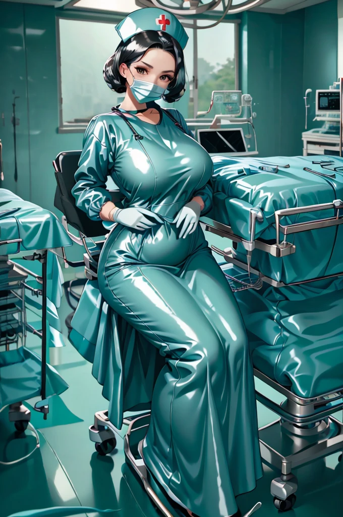 nurse uniform,hospital, latex nurse suit,nurses,busty,elbow gloves,labcoat,black hair woman,red eyes , gigantic ,medical instruments,asian nurse,two nurses,speculum,examination room,oversize ,big ass ,strap on, lay on table ,legs spreaded,giving birth,gyno chair , dentist,Milf,latex,red uniform,oversize breasts,diaper