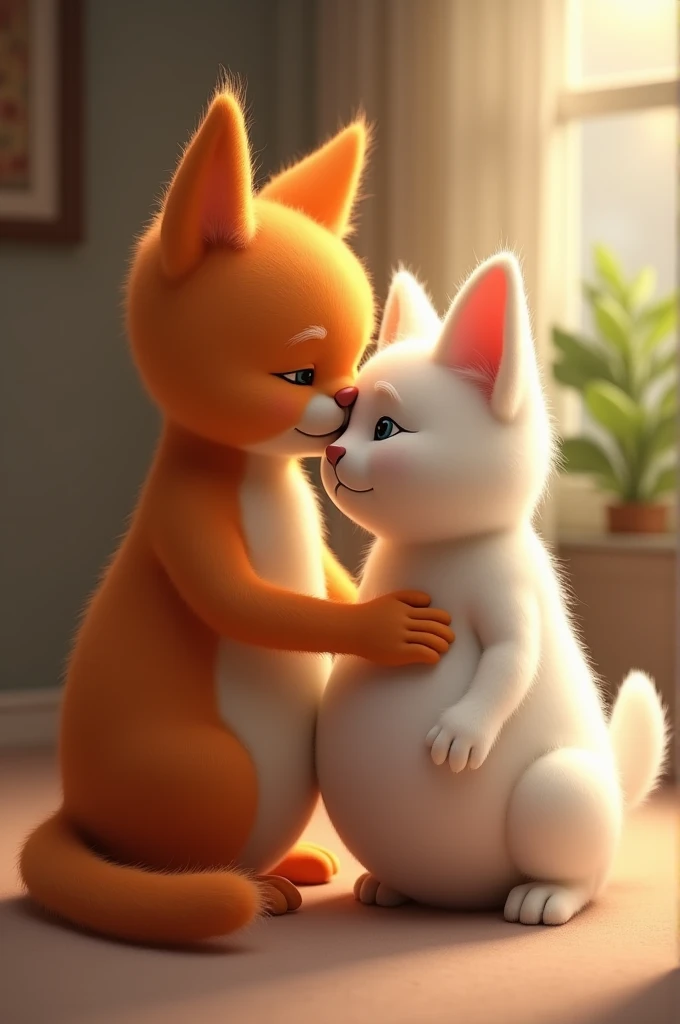 explicit, (((duo, pair))) ((feral, quadruped)), (((royal blue fur, wolf, cute, chibi, young, puppy))), masterpiece, high detail, animal genitalia, canine genitalia, ((((((thick canine penis, huge knot, very long erection, huge canine penis, huge balls, hyper canine penis, hyper balls, saggy balls)))))), (((heavenly environment, in heaven, gold gates, god rays, bloom, rim lighting, clouds))), (((huge cumshot, huge orgasm, cum, excessive cum))), tsukune minaga, syuro, nikkibunn, ((pinup)), paws, pawpads, angel wings, halo, (((curvy figure, feral))), ((white watery cum)), [from above, high angle, foreshortening], black horns, large white eyebrows, looking pleasured, epic pose, (((side by side)))