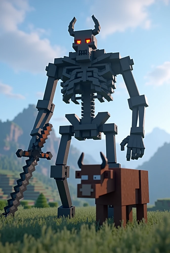 <lora:Skeleton:.5> female Skeleton with large cube breast standing in a small village, full body, high detail, sharp focus, hdr
