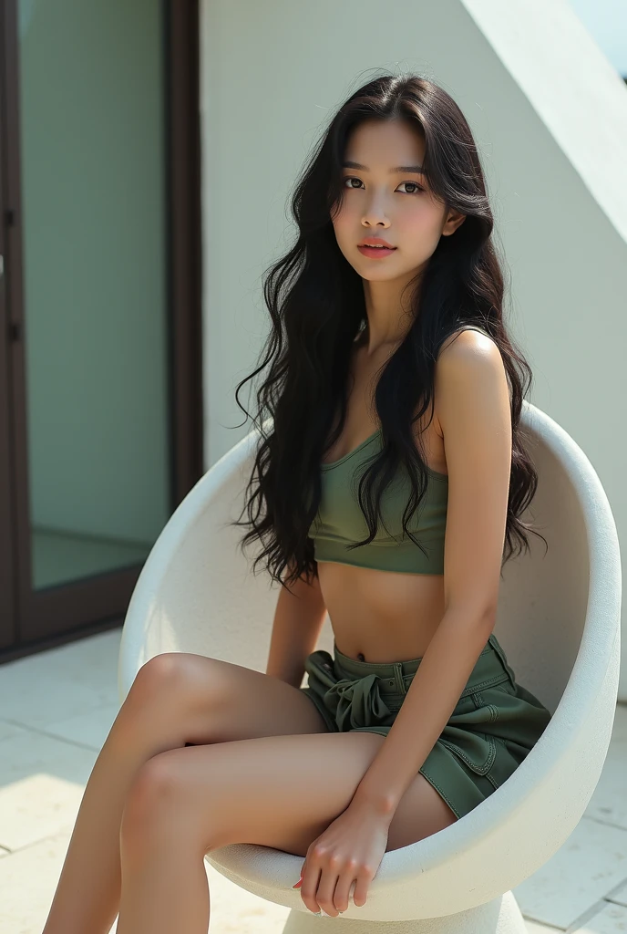 A beautiful asian and young girl.Her facial features are exquisite and fully conform to the golden ratio of human anatomy...Her long,straight long black hair, Big breasts, huge chest, fat body, beautiful scenery, big breasts, big, big , busty , big breast, big , wearing a sexy sheer thai silk sarong skirt,sexy pose , big breasts , big breasts, huge , full body shot, thick body, at the waterfall , laying down