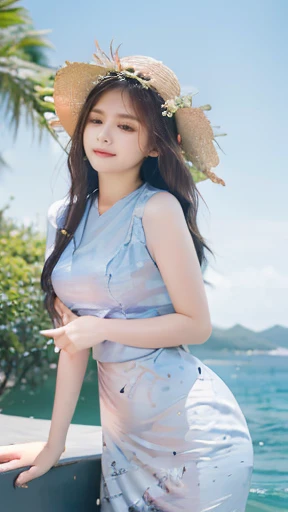 Midsummer beach、sand beach、Squat down and float your butt、Pose with buttocks sticking out、((top-quality、8K、​masterpiece：1.3))、foco nítido：1.2、Beautiful Women in Perfect Style：1.4、Slender Abs：1.2、((Cowboy Shot、Colossal tits：1.2))、(natural soft light、the beach:1.1)、Highly detailed facial and skin texture、A detailed eye、二重まぶた、The upper part of the body、(Big shirt:1.1)、(Loose shirt:1.1)、panties on、(light blue pantie:1.1)、(floral print panties:1.1)、A smile、Backshots、from the rear、(See Viewers、Looking at the camera)、(Focus buttocks)、(Close-up photos)