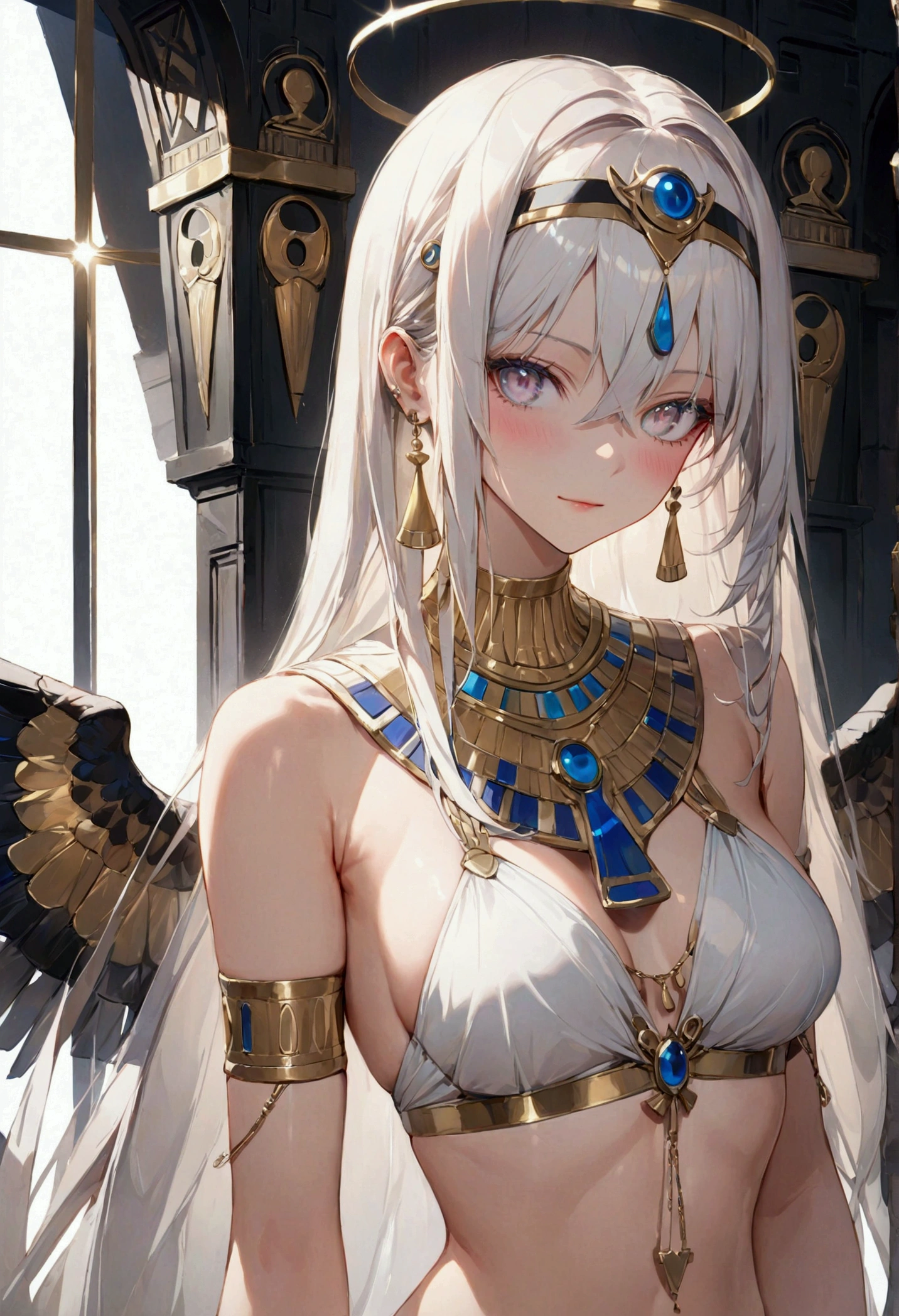 ((nude:1.1)), (masterpiece, top quality, best quality, official art, beautiful and aesthetic:1.2), (1girl:1.3), extreme detailed,colorful,highest detailed ((ultra-detailed)), (highly detailed CG illustration), ((an extremely delicate and beautiful)),cinematic light,((1mechanical girl)),solo,full body,(machine made joints:1.2),(machanical limbs),(blood vessels connected to tubes),(mechanical vertebra attaching to back),((mechanical cervial attaching to neck)),(sitting),expressionless,(wires and cables attaching to neck:1.2),(wires and cables on head:1.2),(character focus),science fiction,white background