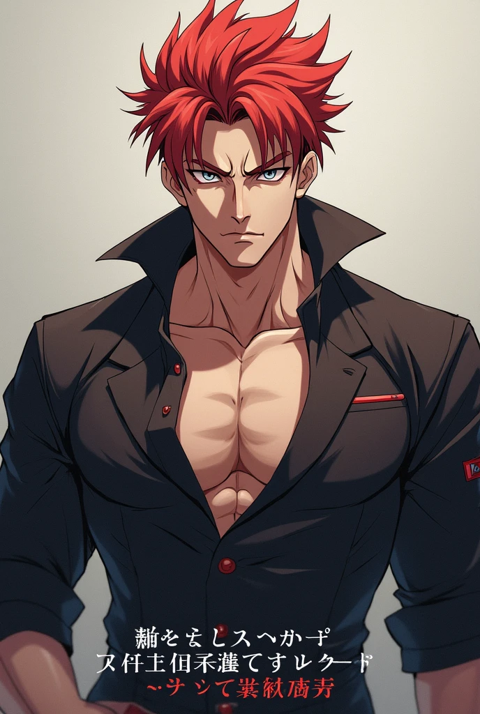 (masterpiece, best quality: 1.2), Solo, nsfw, male focus, 1boy, sukuna, tattoo_On_his_face, male, full bodyesbian, Red Leather jacket, Black Leather shirt, Leather pants, red Leather waistcoat, red Leather tie, Leather Gloves, Bulging muscles, A pink-haired, cow boy shot, 8K, super detailing, hands jerking off penis, cum covered chest, large erect penis over 10 inches length and 3 inches width, tight leather suit, inside the house,