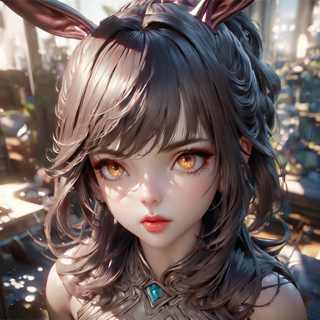 1girl, beautiful detailed eyes, beautiful detailed lips, extremely detailed eyes and face, longeyelashes, rabbit ears, bunny girl, Xiao Wu, 3D chinese animation, soul land, (best quality,4k,8k,highres,masterpiece:1.2),ultra-detailed,(realistic,photorealistic,photo-realistic:1.37),HDR,UHD,studio lighting,ultra-fine painting,sharp focus,physically-based rendering,extreme detail description,professional,vivid colors,bokeh,fantasy,magical,whimsical,cute,adorable