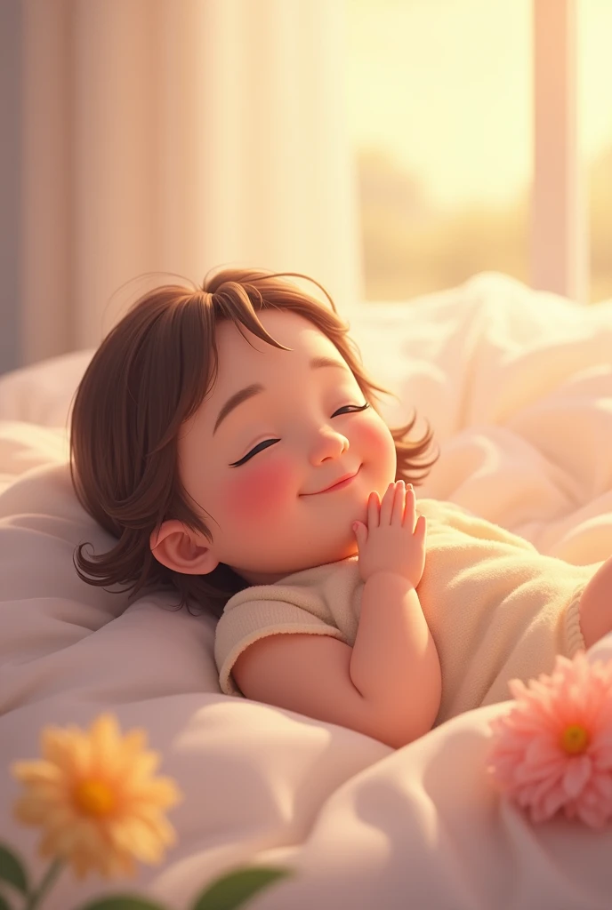 Have a child lie on their back