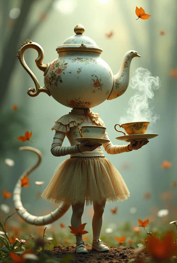 Alice drinking tea from disneys alice and wonderland, greyscale, 8k resolution, best quality <lora:Gloom-step00000900:.92>